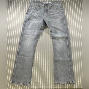 Wrangler Gray Bootcut Jeans for Men